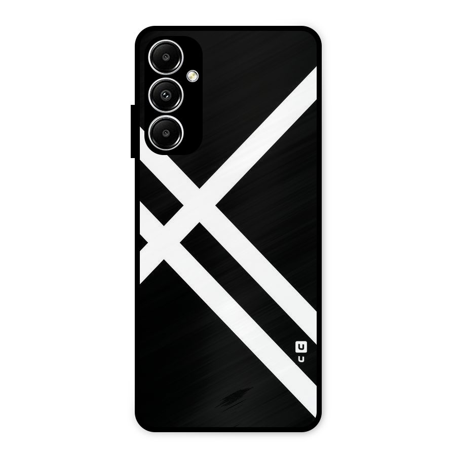 CrissCross Lines Metal Back Case for Galaxy A05s