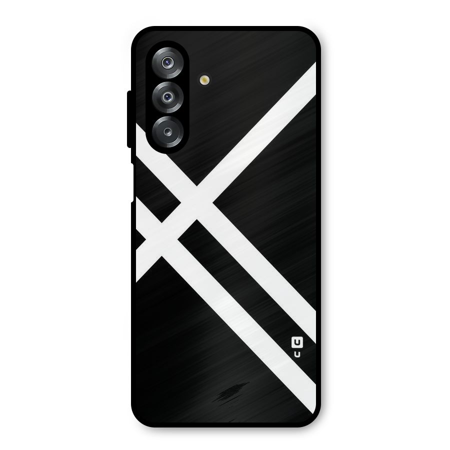CrissCross Lines Metal Back Case for Galaxy A26