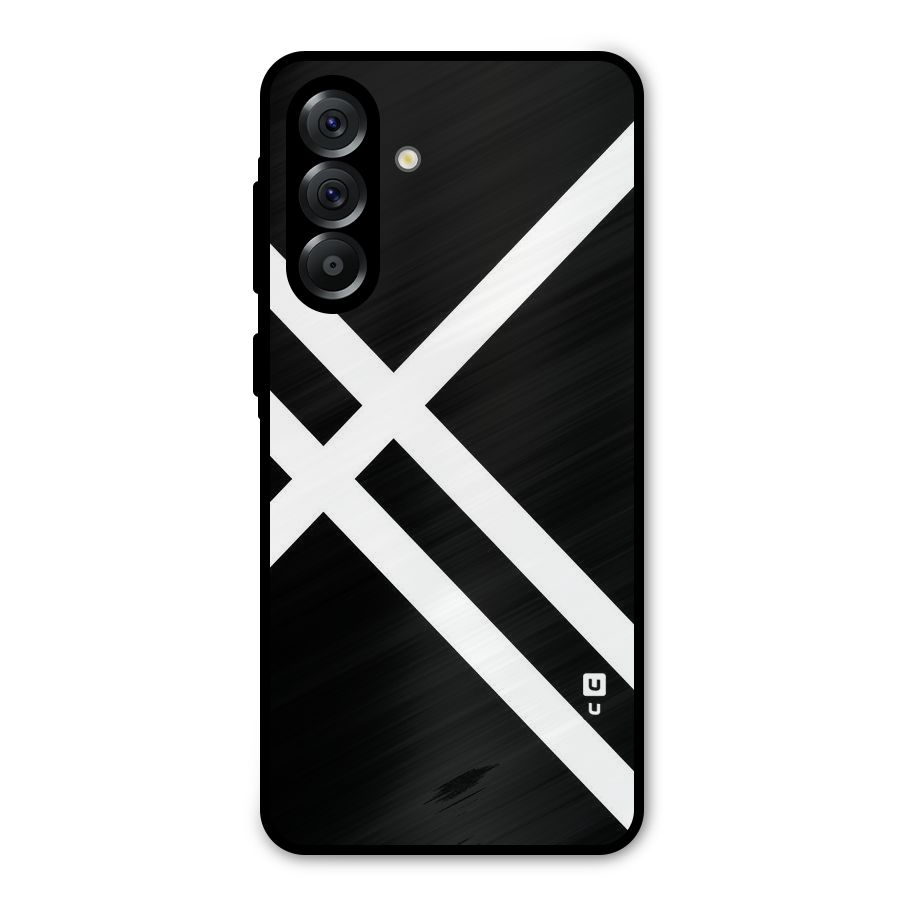 CrissCross Lines Metal Back Case for Galaxy A36