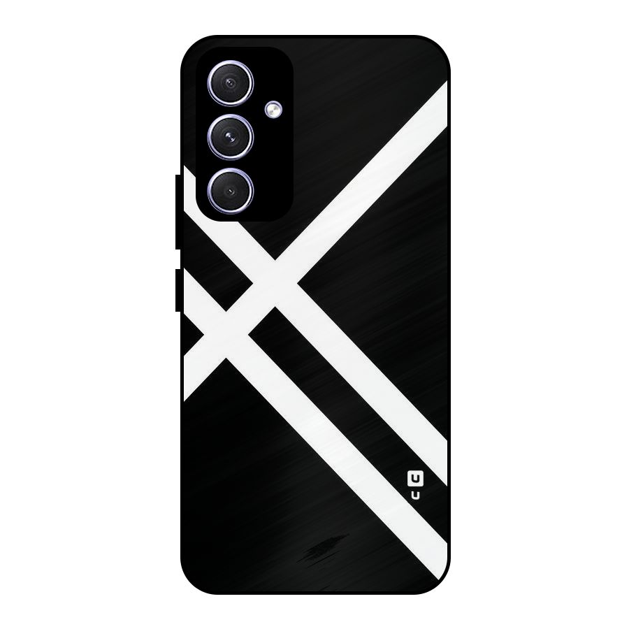 CrissCross Lines Metal Back Case for Galaxy A54