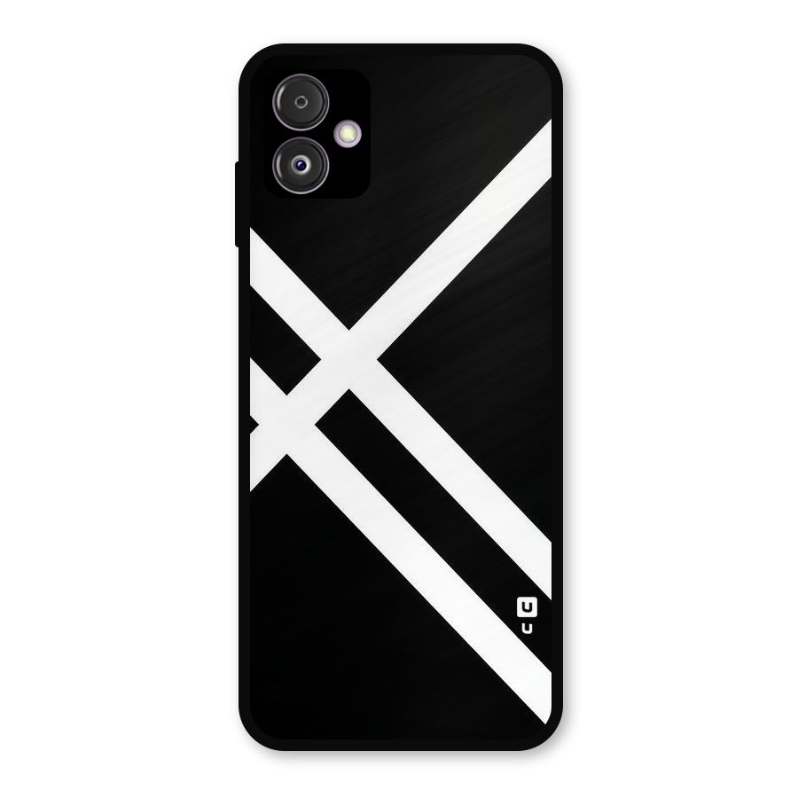 CrissCross Lines Metal Back Case for Galaxy F14