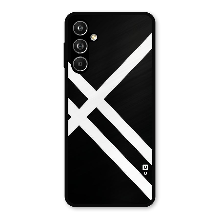 CrissCross Lines Metal Back Case for Galaxy F54