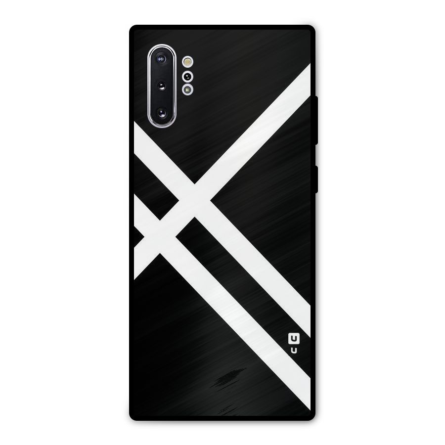 CrissCross Lines Metal Back Case for Galaxy Note 10 Plus