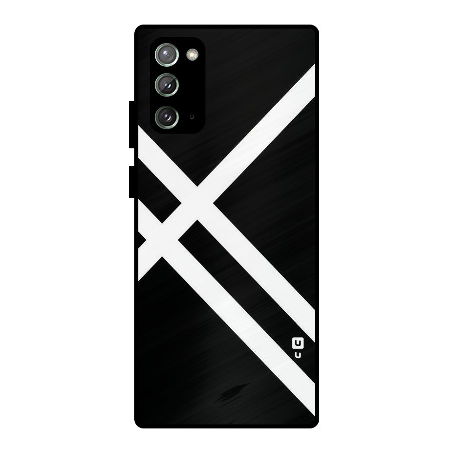 CrissCross Lines Metal Back Case for Galaxy Note 20