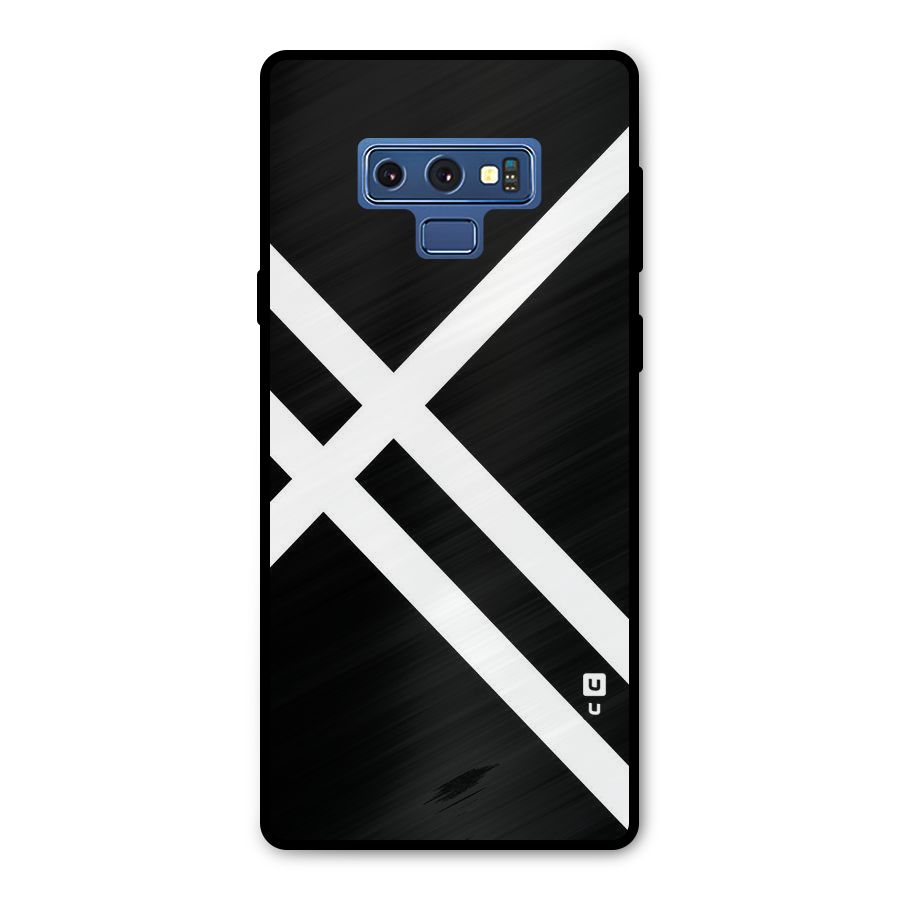 CrissCross Lines Metal Back Case for Galaxy Note 9