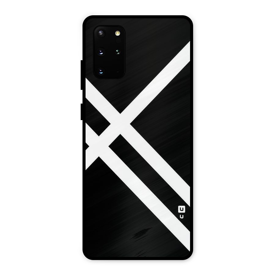 CrissCross Lines Metal Back Case for Galaxy S20 Plus