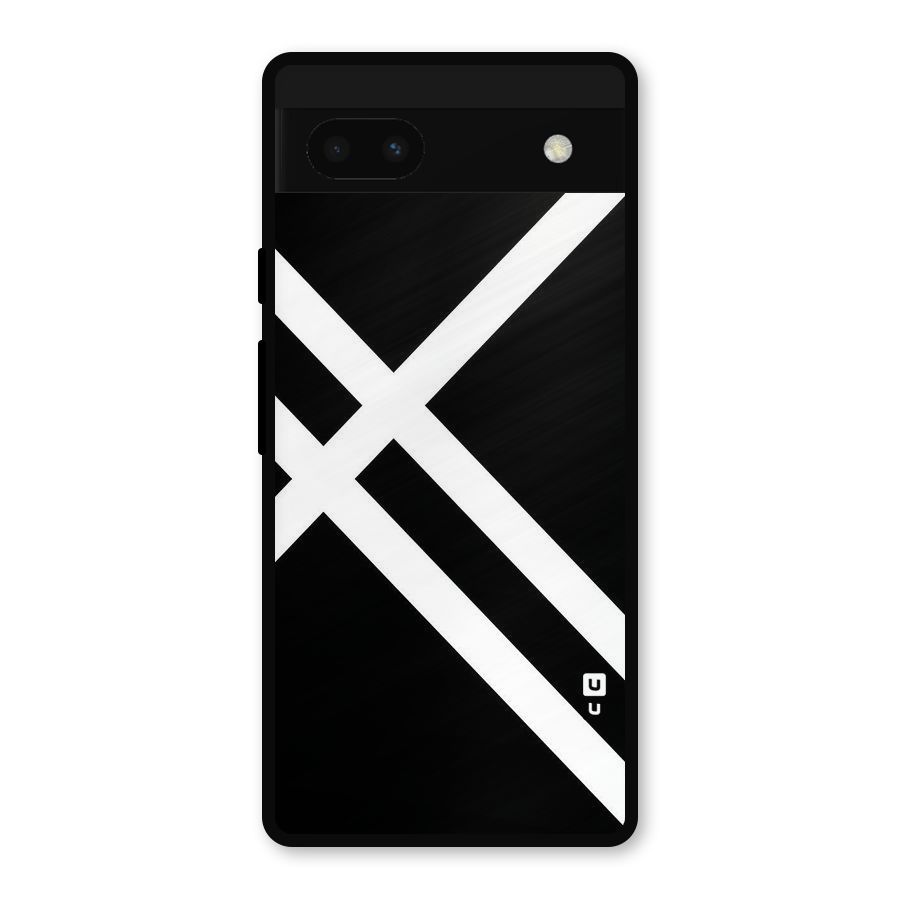 CrissCross Lines Metal Back Case for Google Pixel 6a