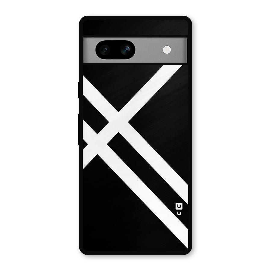 CrissCross Lines Metal Back Case for Google Pixel 7a