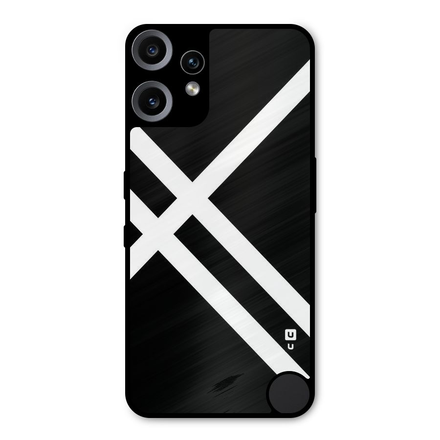 CrissCross Lines Metal Back Case for Nothing CMF Phone 2 Pro