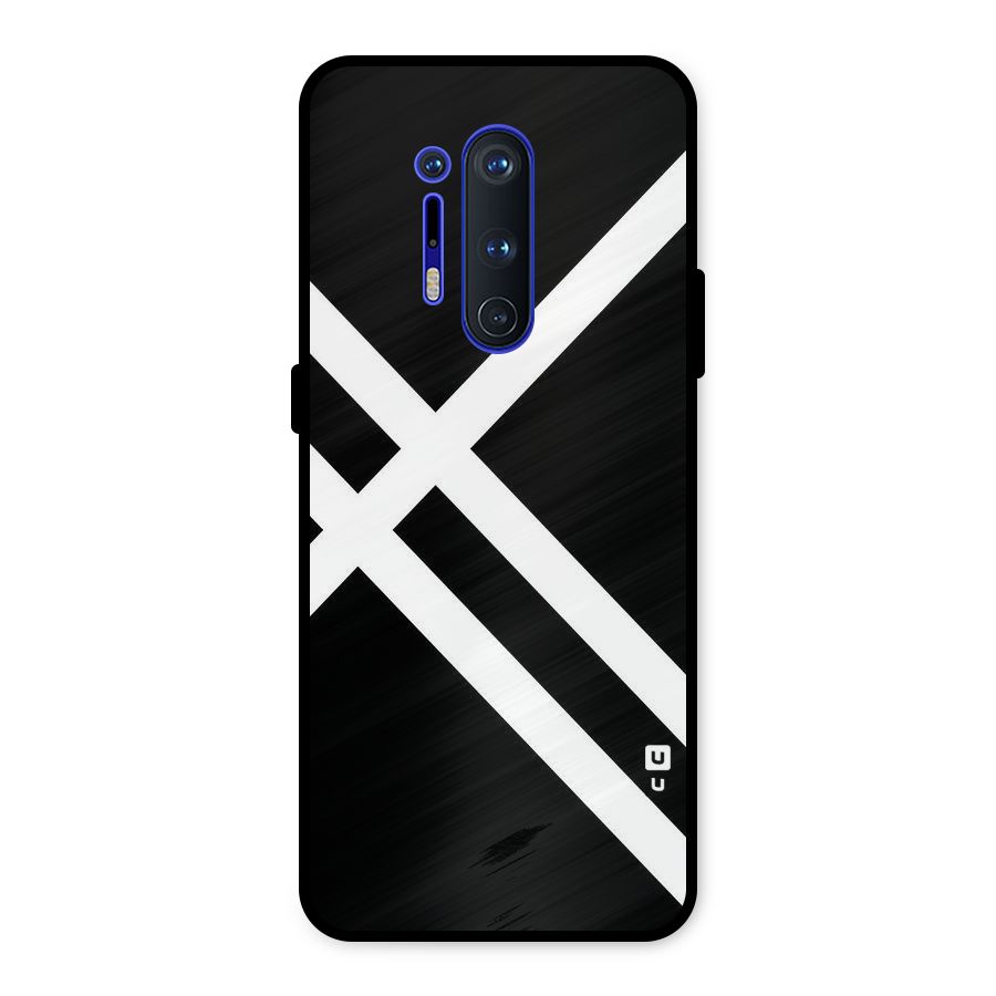 CrissCross Lines Metal Back Case for OnePlus 8 Pro