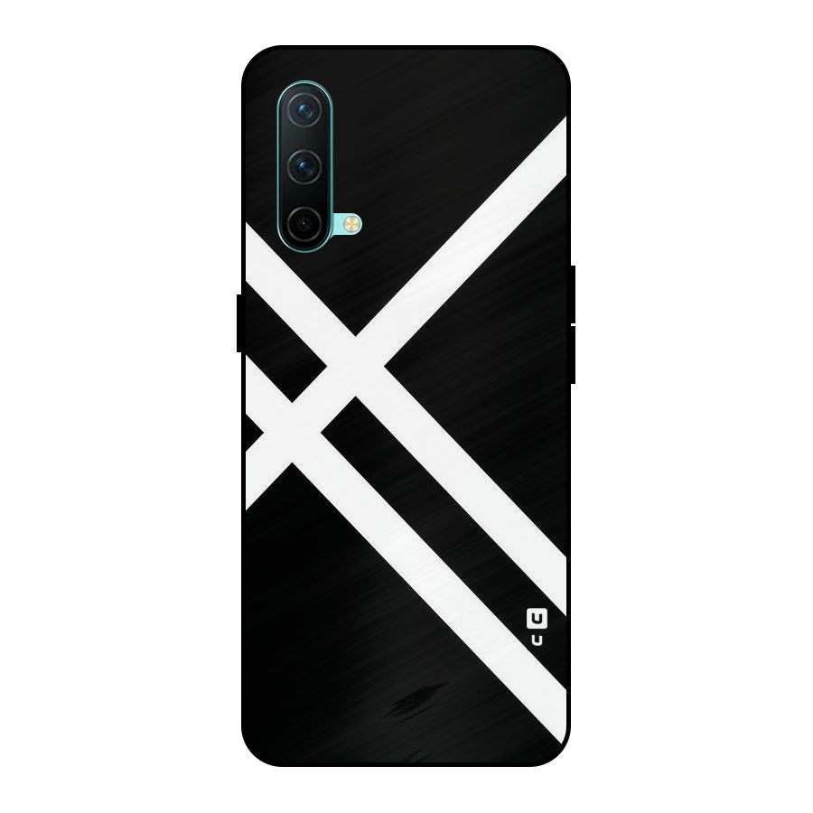 CrissCross Lines Metal Back Case for OnePlus Nord CE 5G