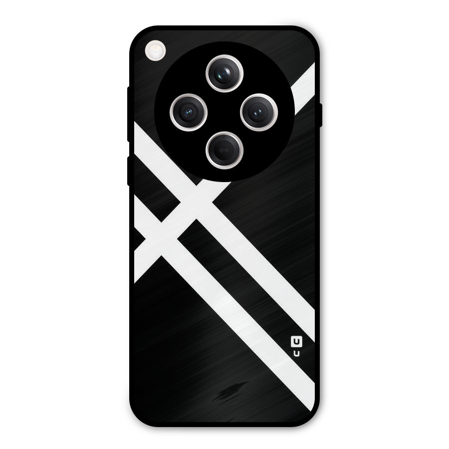 CrissCross Lines Metal Back Case for Oppo Find X8