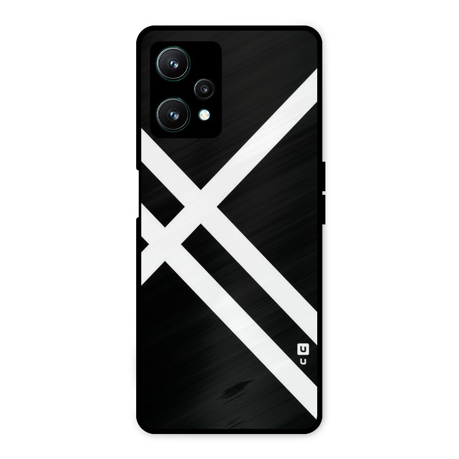 CrissCross Lines Metal Back Case for Realme 9 Pro 5G