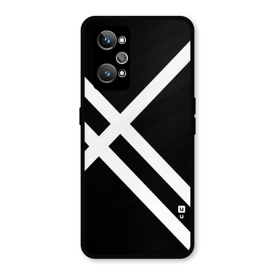 CrissCross Lines Metal Back Case for Realme GT Neo2