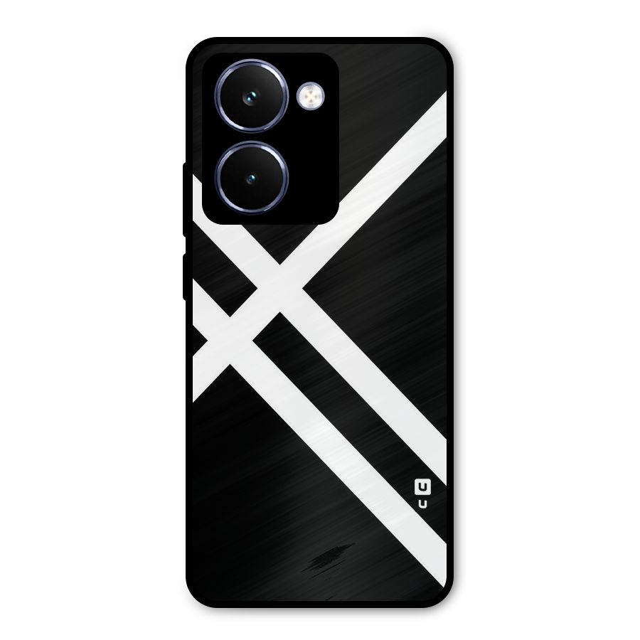 CrissCross Lines Metal Back Case for Realme P3 Ultra