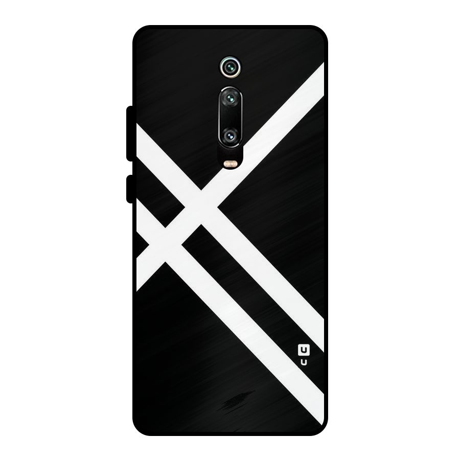CrissCross Lines Metal Back Case for Redmi K20