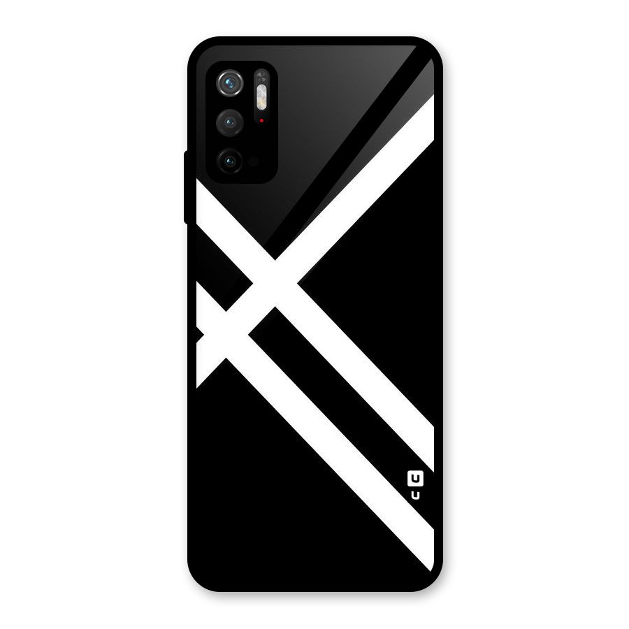 CrissCross Lines Metal Back Case for Redmi Note 10T 5G