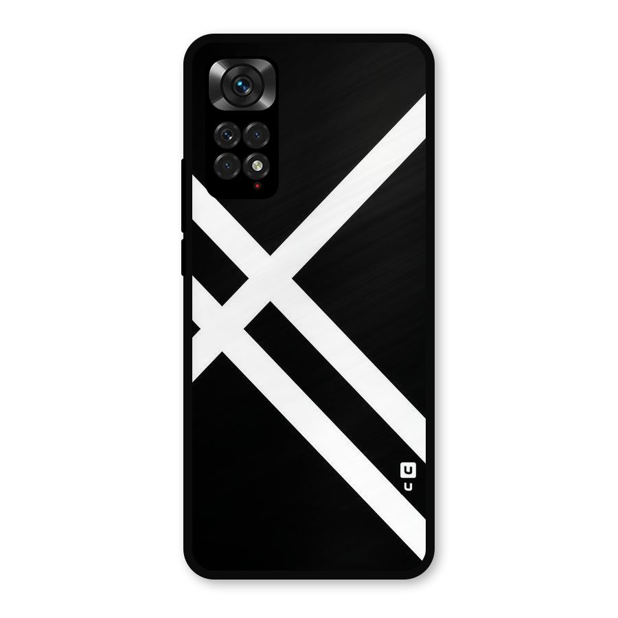 CrissCross Lines Metal Back Case for Redmi Note 11s