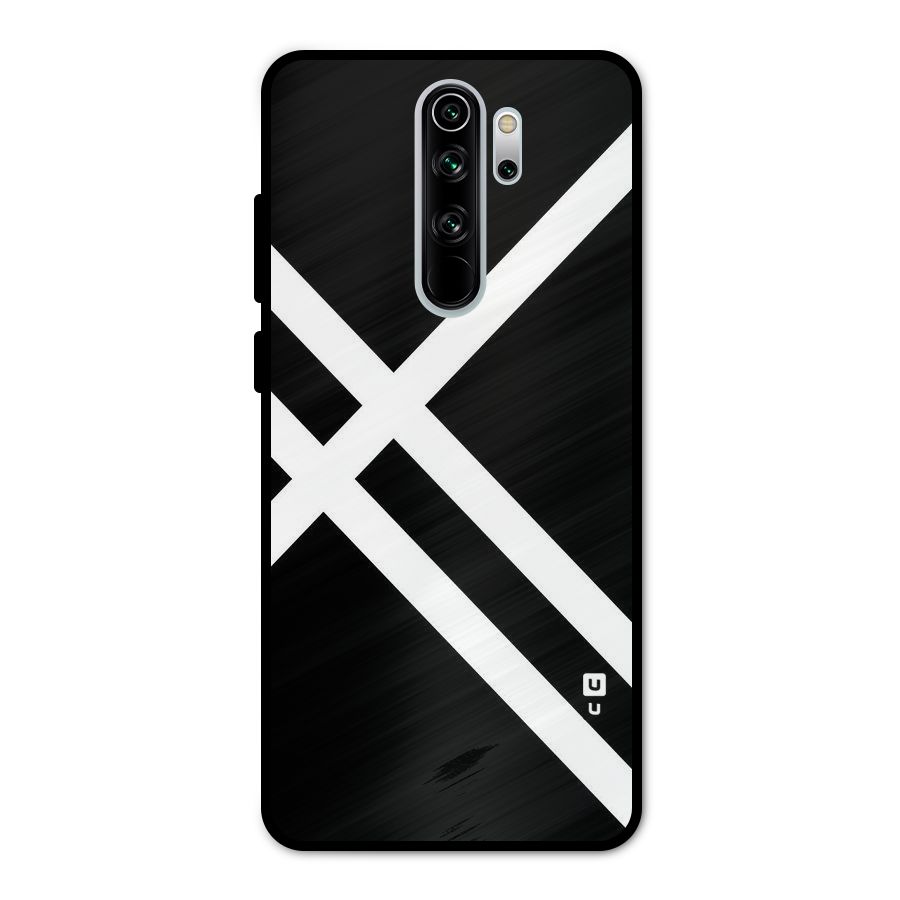 CrissCross Lines Metal Back Case for Redmi Note 8 Pro