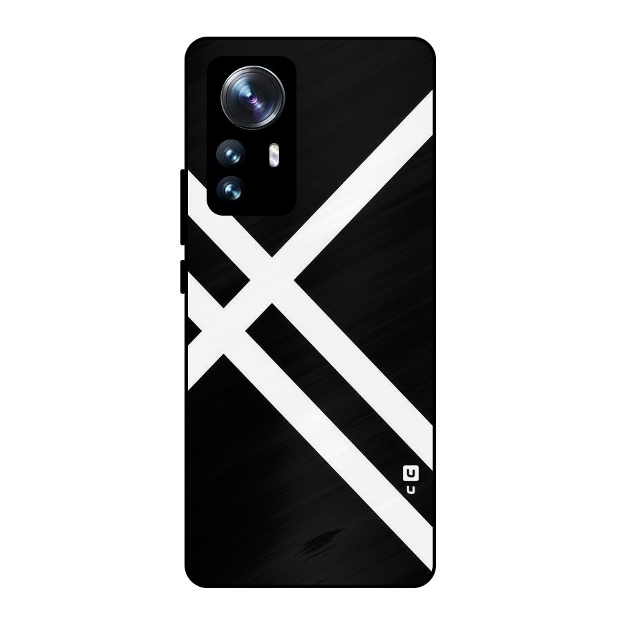 CrissCross Lines Metal Back Case for Xiaomi 12 Pro