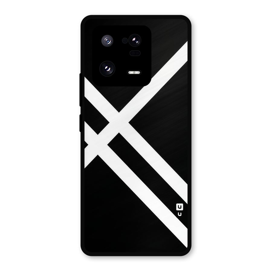 CrissCross Lines Metal Back Case for Xiaomi 13 Pro