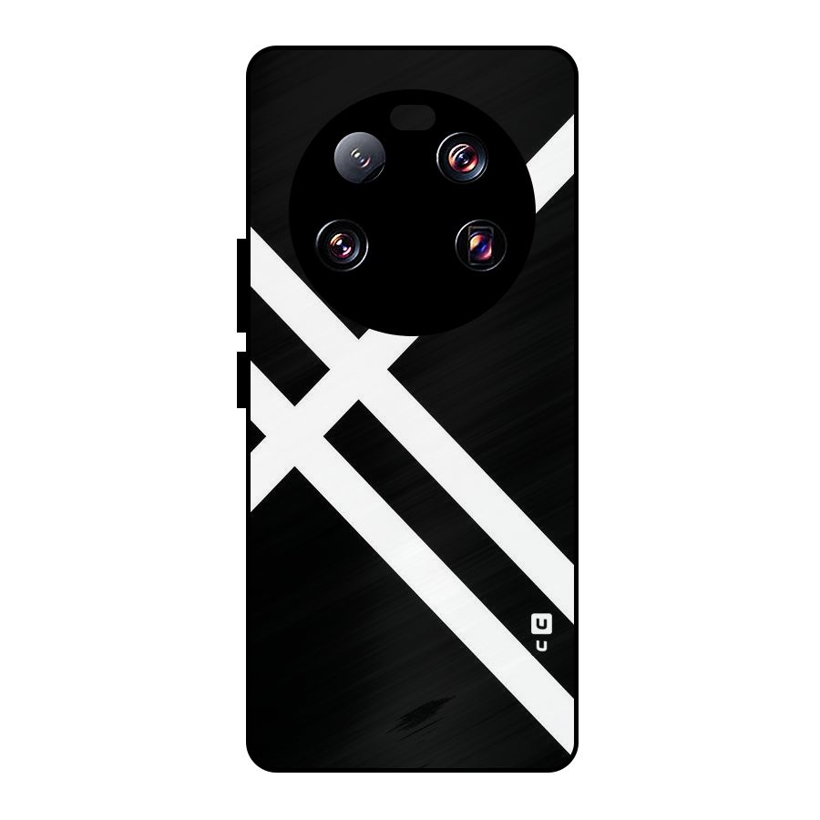 CrissCross Lines Metal Back Case for Xiaomi 13 Ultra