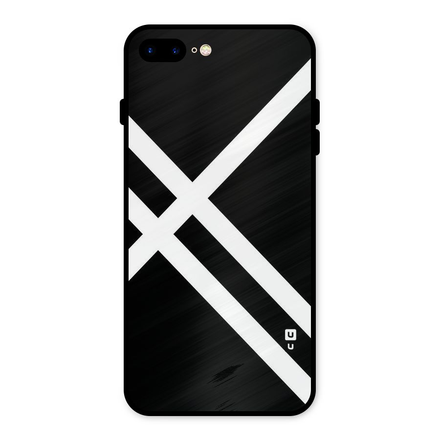 CrissCross Lines Metal Back Case for iPhone 7 Plus