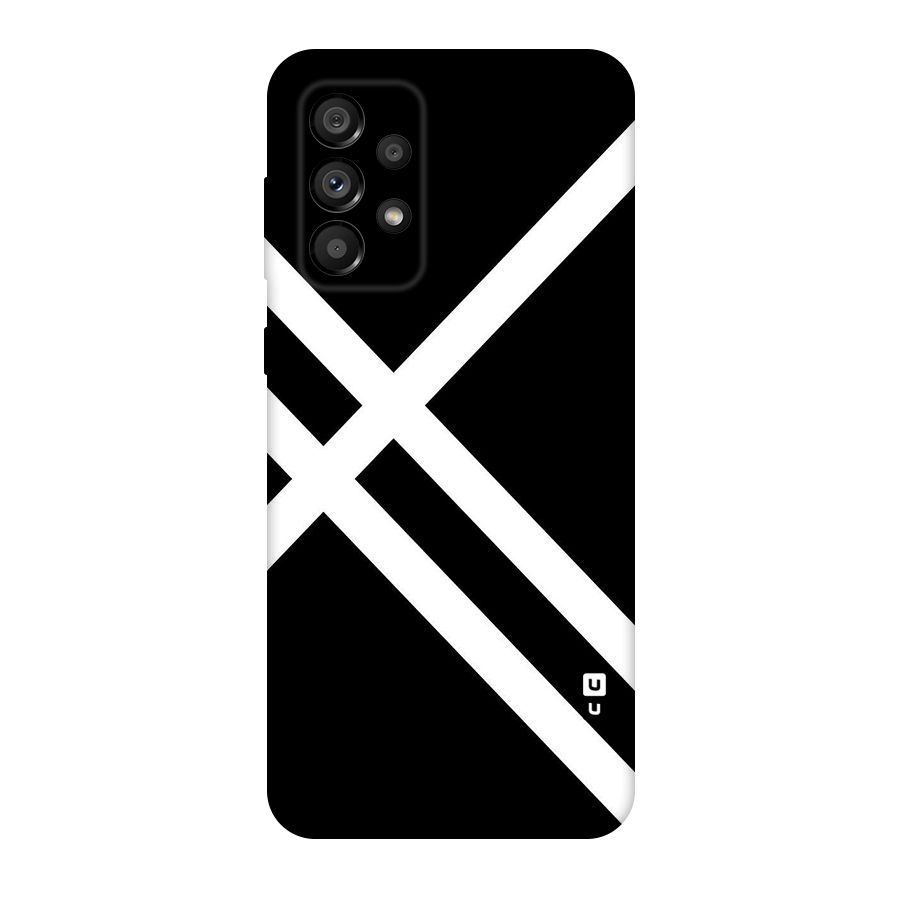 CrissCross Lines Original Polycarbonate Back Case for Galaxy A73 5G