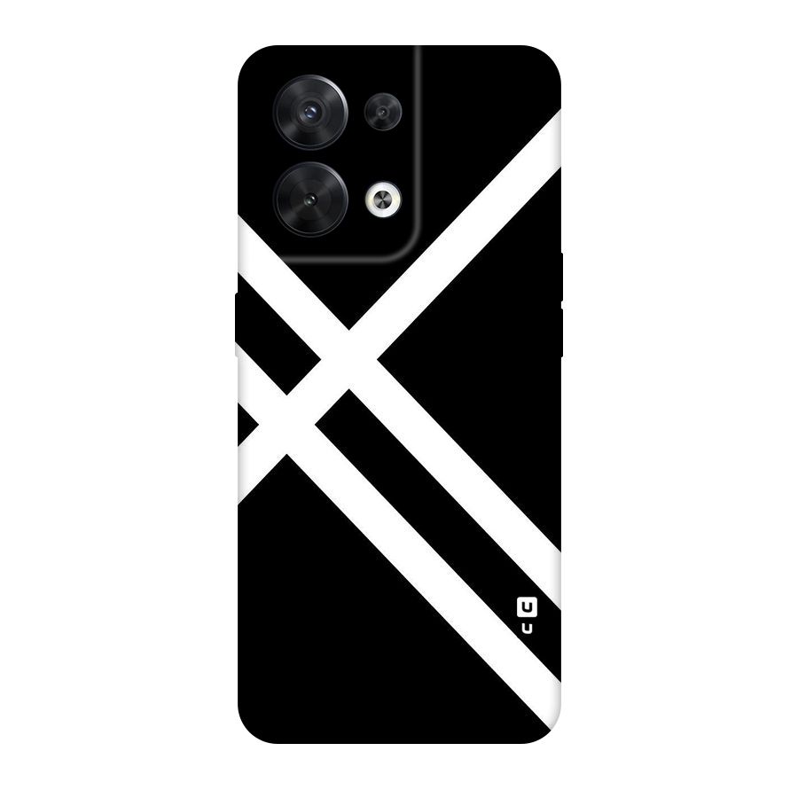 CrissCross Lines Original Polycarbonate Back Case for Oppo Reno8 5G
