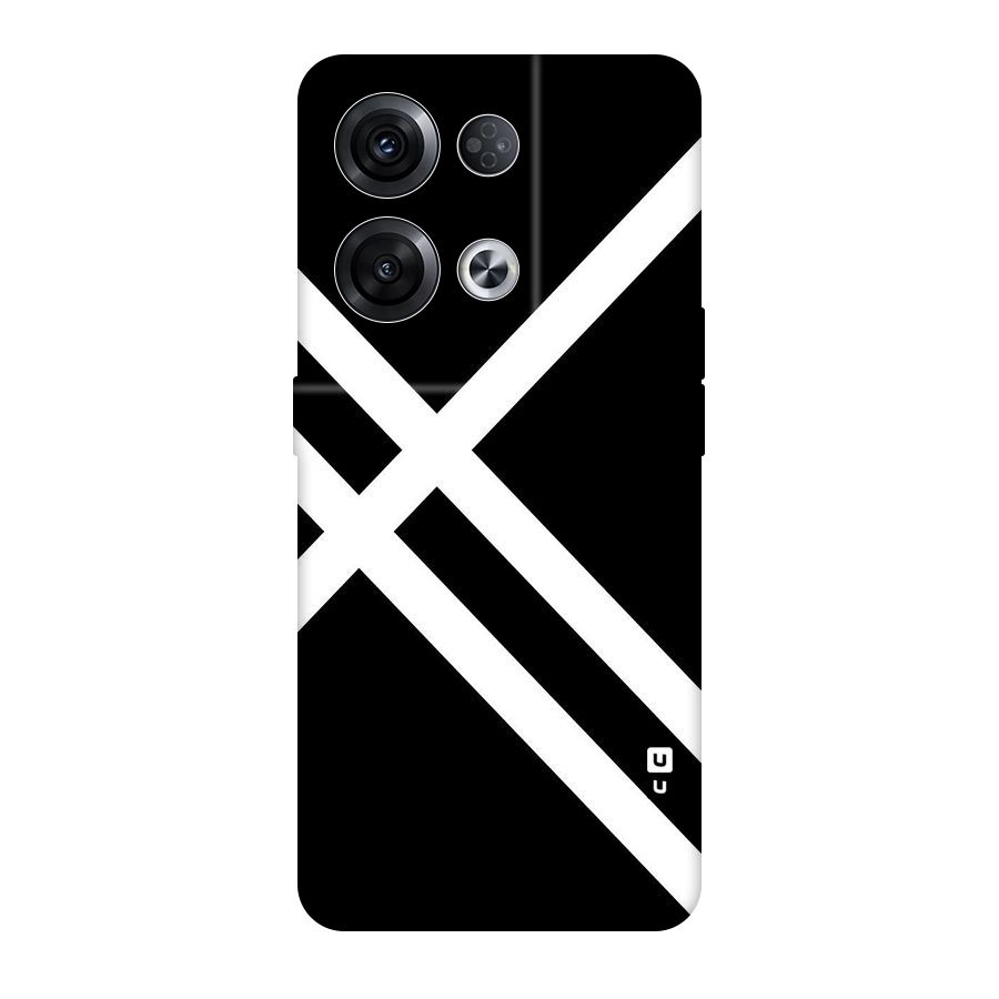 CrissCross Lines Original Polycarbonate Back Case for Oppo Reno8 Pro 5G