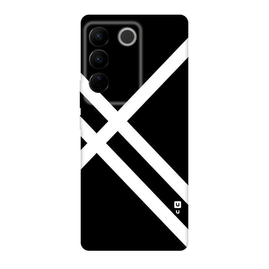 CrissCross Lines Original Polycarbonate Back Case for Vivo V27