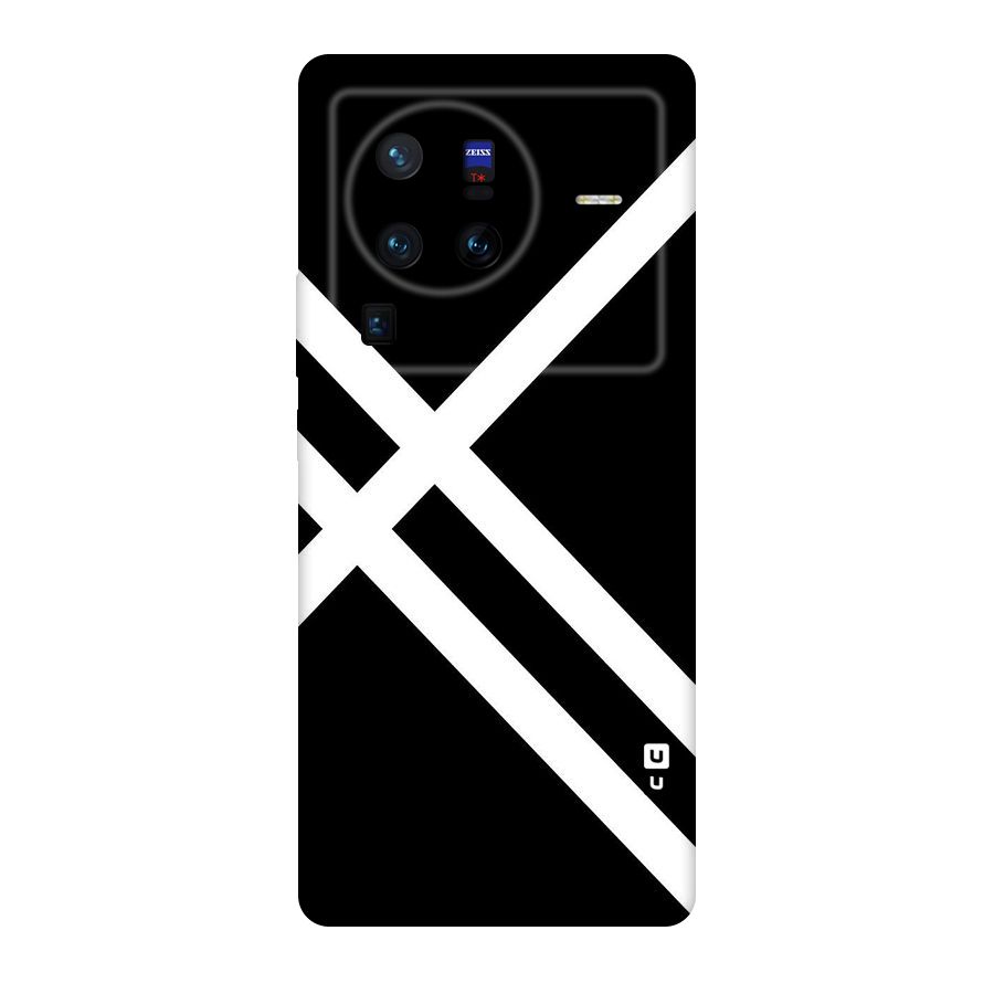 CrissCross Lines Original Polycarbonate Back Case for Vivo X80