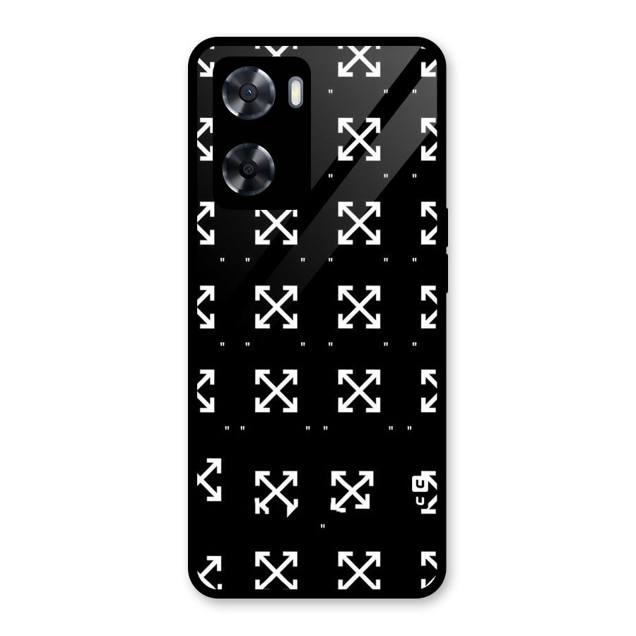 Cross Arrow Black Glass Back Case for OnePlus Nord N20 SE