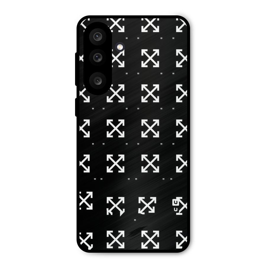 Cross Arrow Black Metal Back Case for Galaxy M56