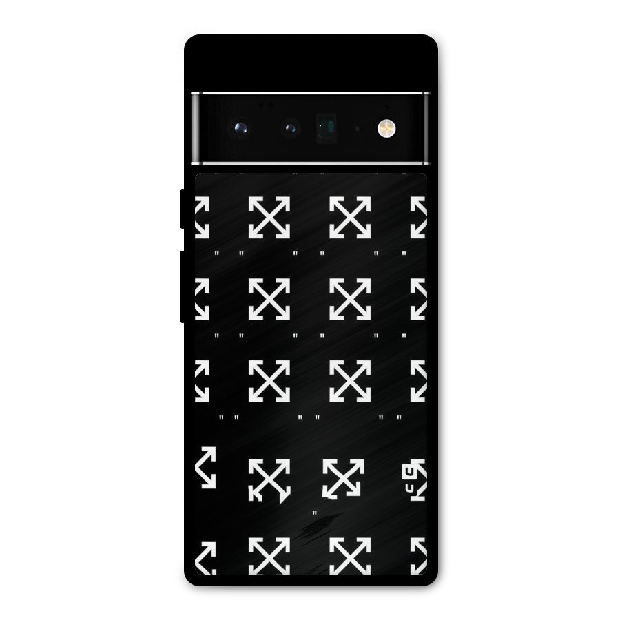 Cross Arrow Black Metal Back Case for Google Pixel 6 Pro