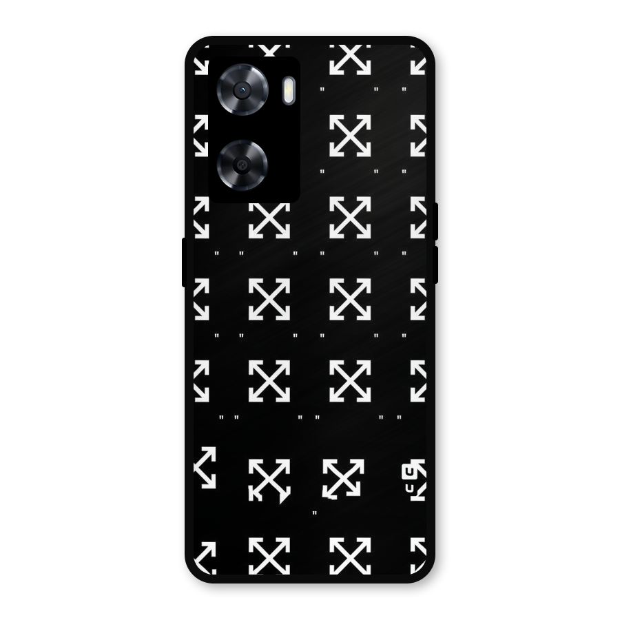 Cross Arrow Black Metal Back Case for OnePlus Nord N20 SE