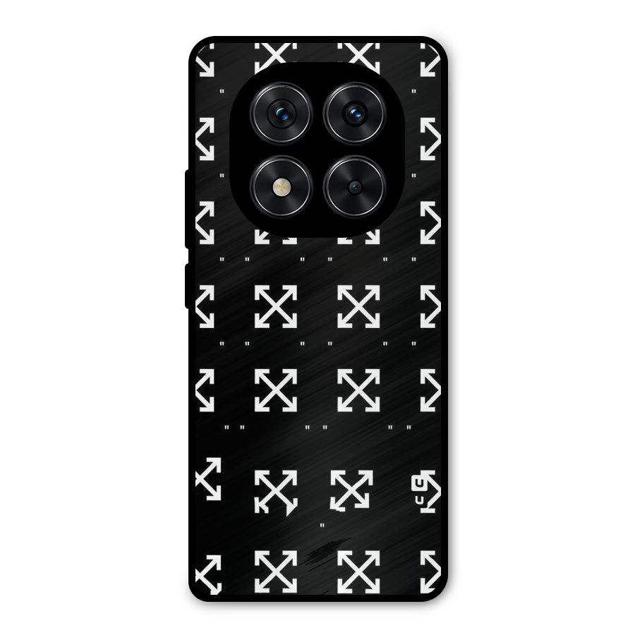 Cross Arrow Black Metal Back Case for Poco X7