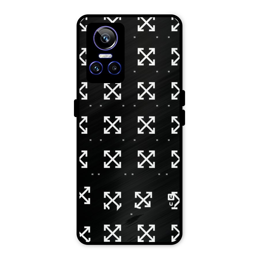 Cross Arrow Black Metal Back Case for Realme GT Neo 3