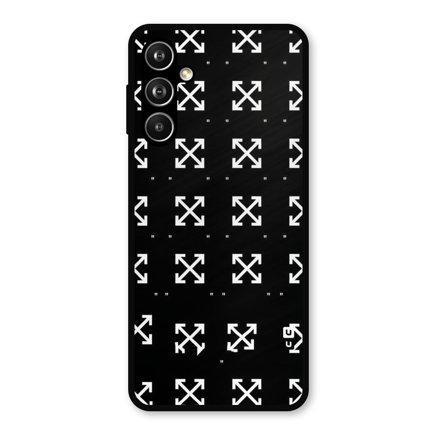 Cross Arrow Black Metal Back Case for Samsung Galaxy M54