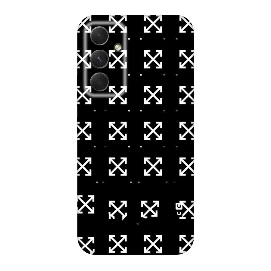 Cross Arrow Black Original Polycarbonate Back Case for Galaxy A54