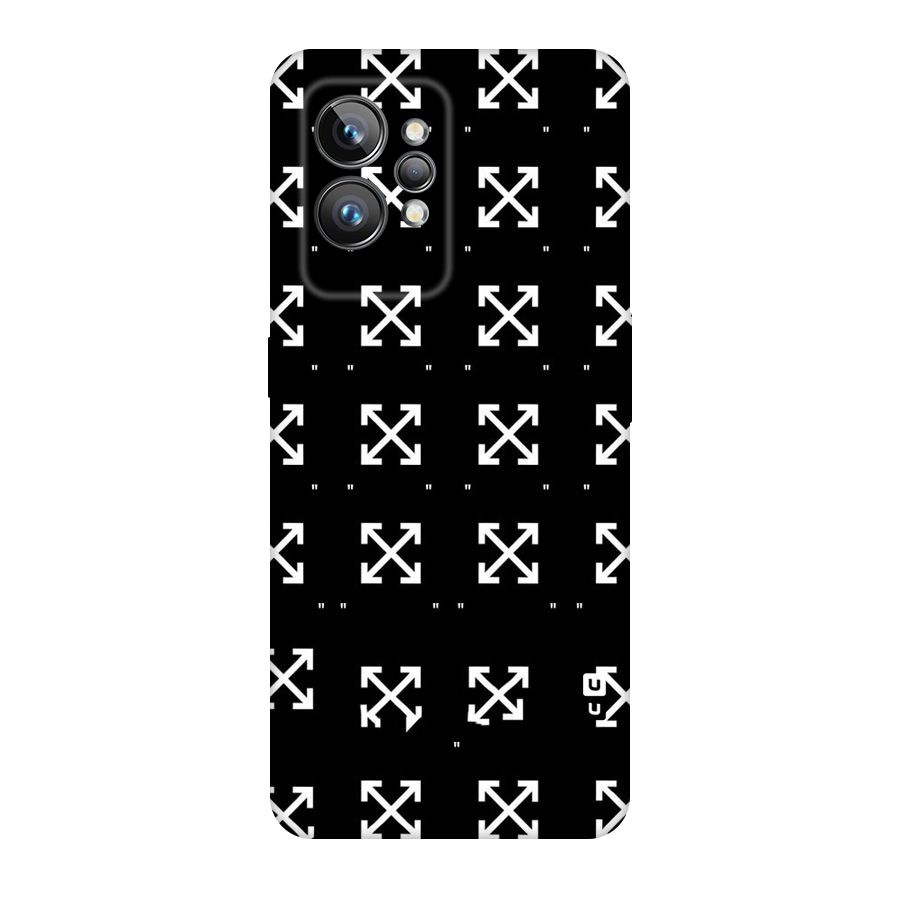 Cross Arrow Black Original Polycarbonate Back Case for Realme GT2 Pro
