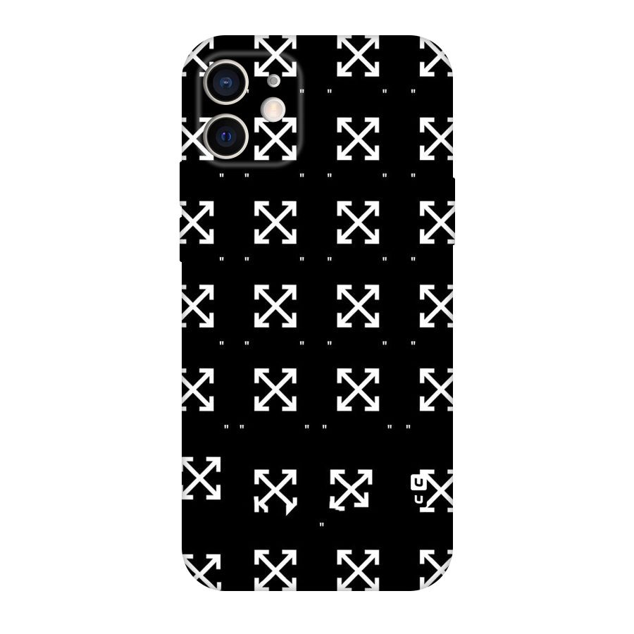Cross Arrow Black Original Polycarbonate Back Case for iPhone 12