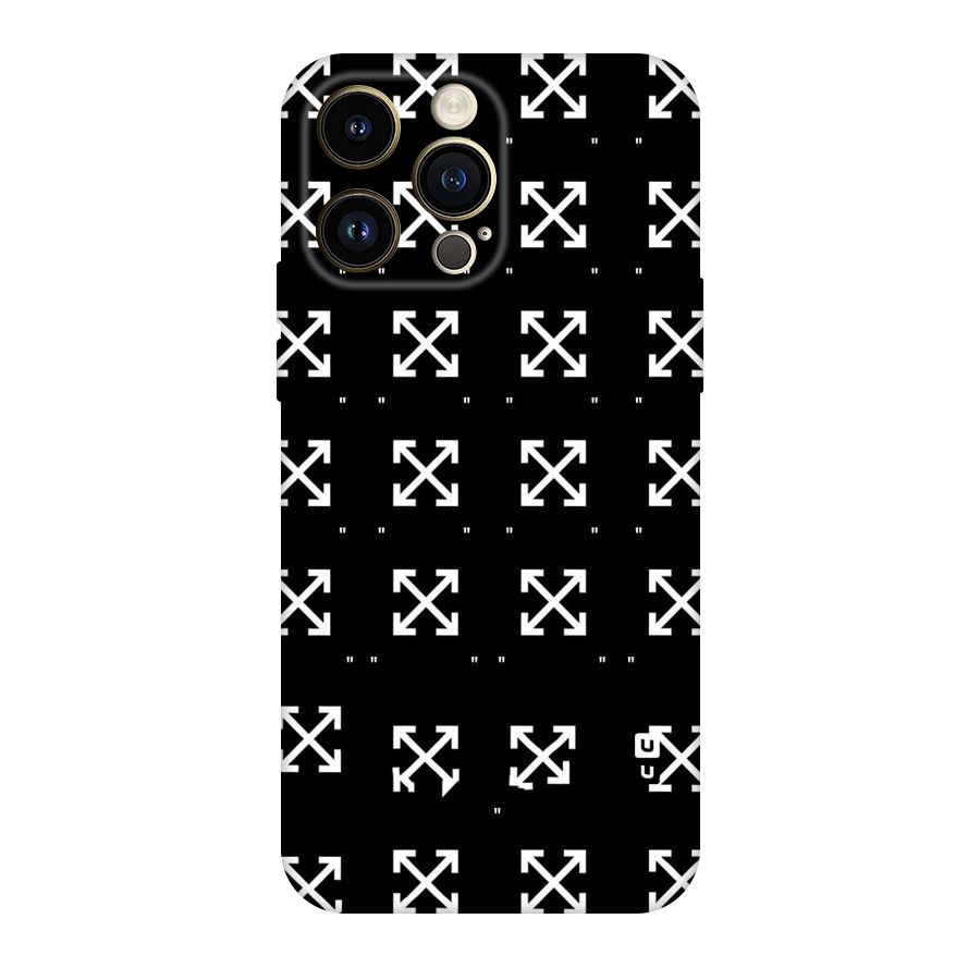 Cross Arrow Black Original Polycarbonate Back Case for iPhone 14 Pro Max
