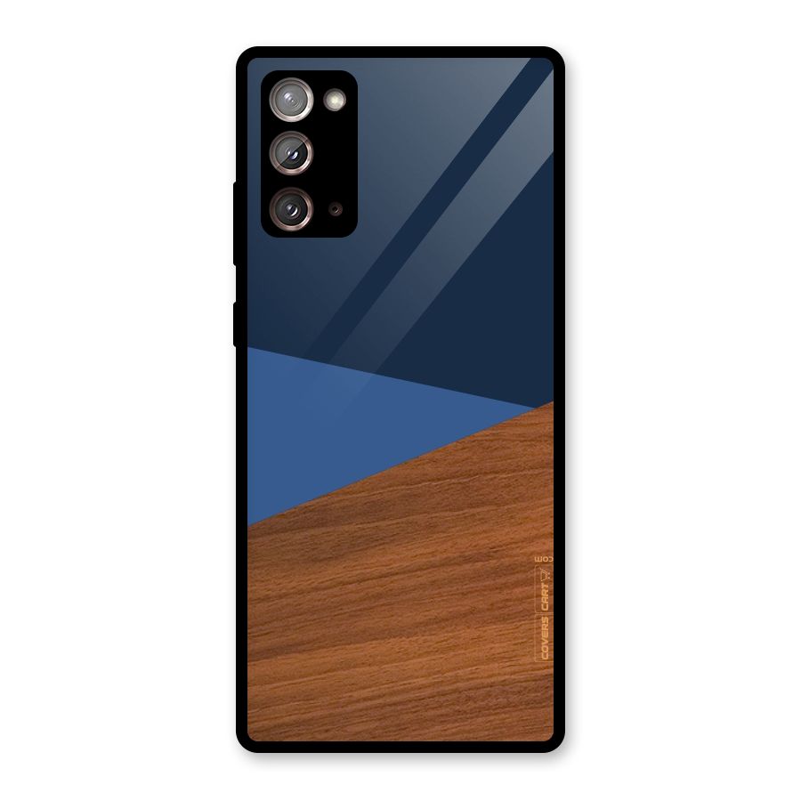 Crossed Lines Pattern Glass Back Case for Galaxy Note 20
