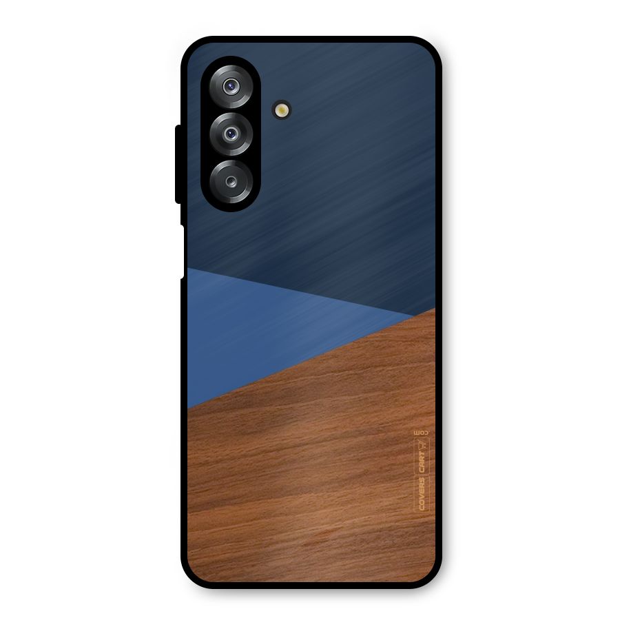Crossed Lines Pattern Metal Back Case for Galaxy A26
