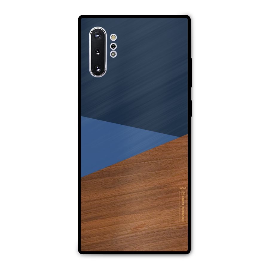 Crossed Lines Pattern Metal Back Case for Galaxy Note 10 Plus