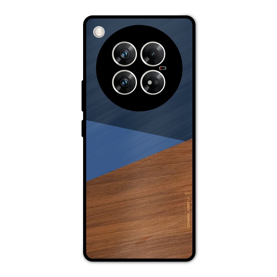Crossed Lines Pattern Metal Back Case for Infinix Zero 40 5G