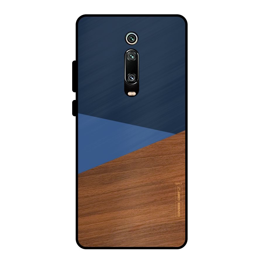 Crossed Lines Pattern Metal Back Case for Redmi K20