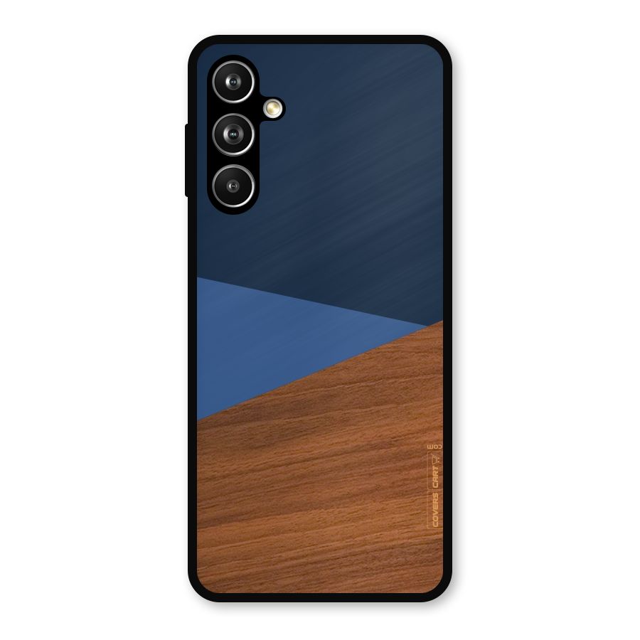 Crossed Lines Pattern Metal Back Case for Samsung Galaxy M54