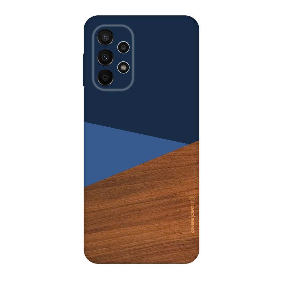 Crossed Lines Pattern Original Polycarbonate Back Case for Galaxy A23